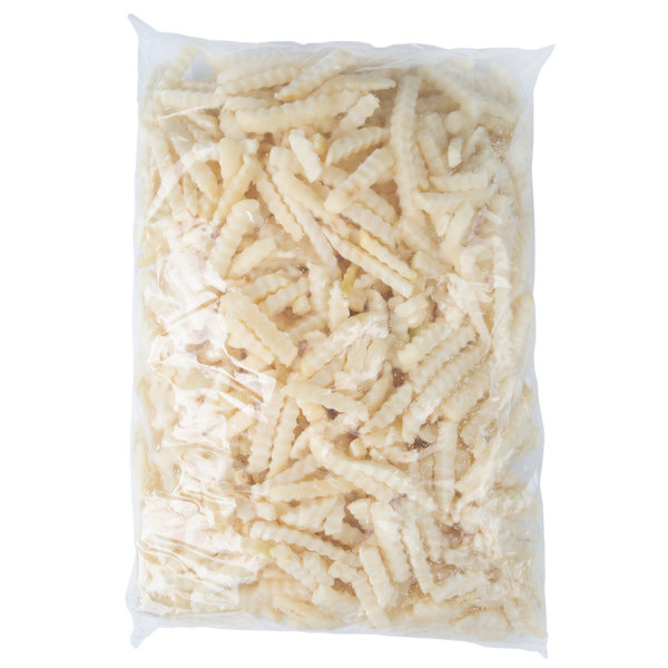 Krinkle Cut French Fries 6/5# bags - Batavia Restaurant Supply