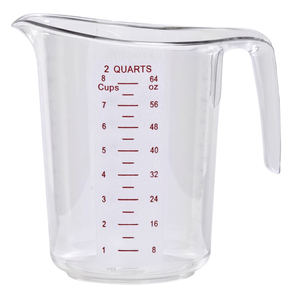 Winco PMCP-200 2 qt Polycarbonate Measuring Cup