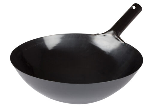 14" Black Carbon Steel Wok