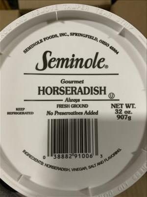 Seminole Brands Fresh Ground Horseradish 1 quart