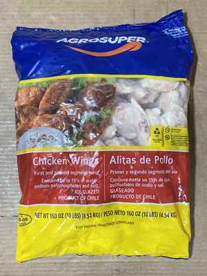 Jumbo Chicken Wings 10lb bag