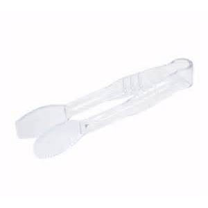 Flat 6" Clear Plastic Tong