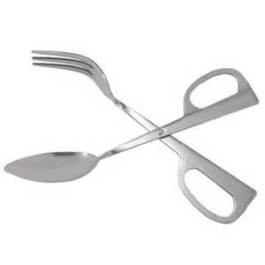 Stainless Steel Salad Tong 10"