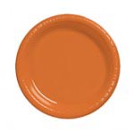 Sun Orange 7" Plastic Plate