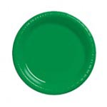 Green 10.25" Plastic Plate