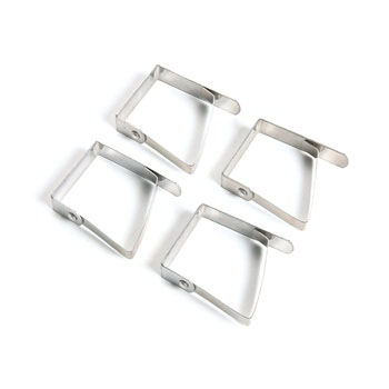 FR Metal Tablecloth Clips 4ct