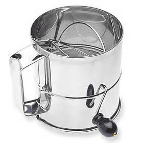 Rotary 8 cup S/S Flour Sifter