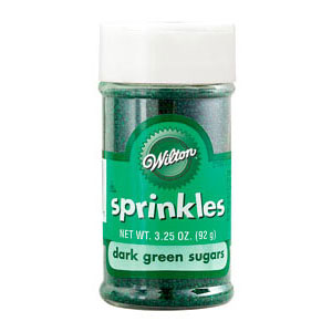 Dark Green Colored Sugar