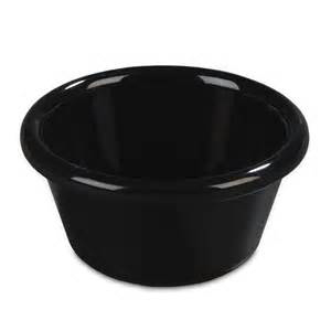 3 oz Black Ramekin Smooth