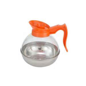 Decanter Orange w/Metal Bottom