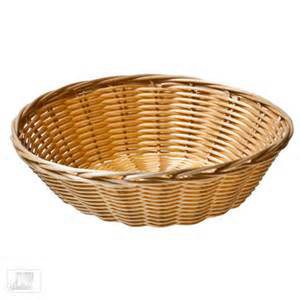 9"x3" Round Wicker Basket 12ct