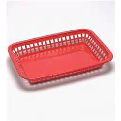 TCP Red Rect Basket Plastic
