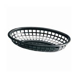 TCP Black Oval Basket Plastic