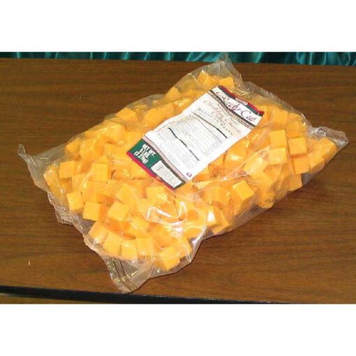 Cheddar cheese cubes 5#