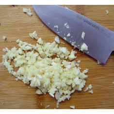 Chop Garlic in water 1 qt.